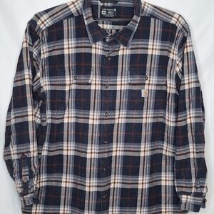 Carhartt Plaid Flannel Shirt Size 3XL Loose